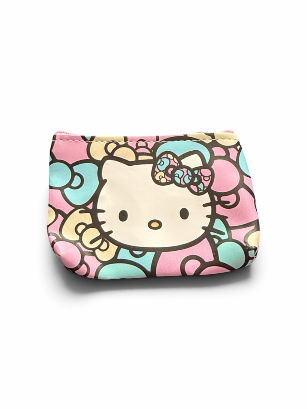 Sanrio Hello Kitty Pastel Floral Coin Pouch - Pink, Mint & Cream
